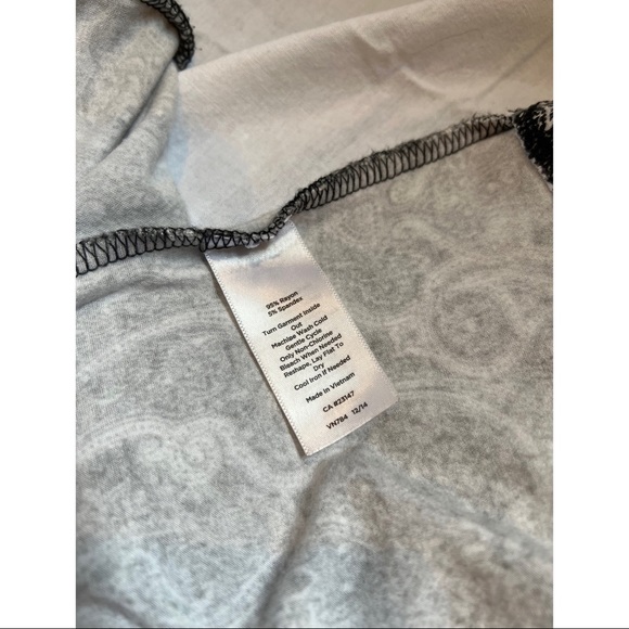 Talbots Black and White Paisley Sleeveless Maxi Dress - Picture 5 of 5